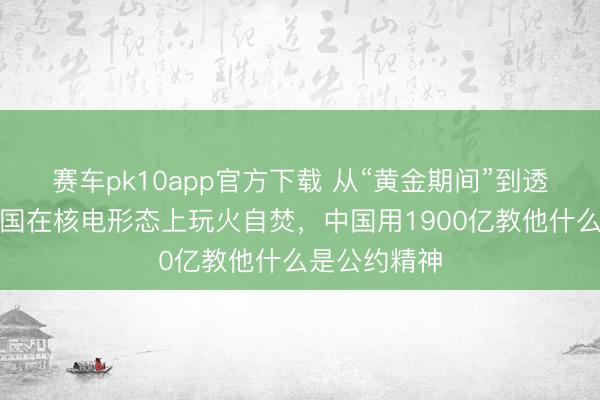 赛车pk10app官方下载 从“黄金期间”到透顶冲破，英国在核电形态上玩火自焚，中国用1900亿教他什么是公约精神