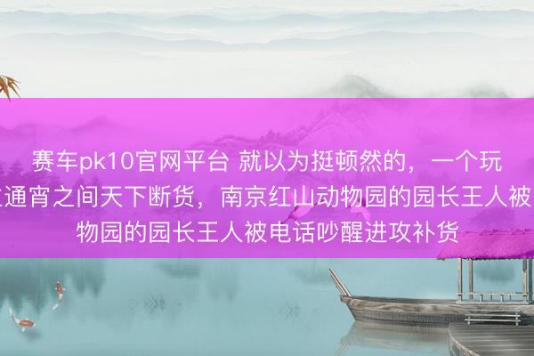 赛车pk10官网平台 就以为挺顿然的，一个玩偶因为一个东谈主通宵之间天下断货，<a href=