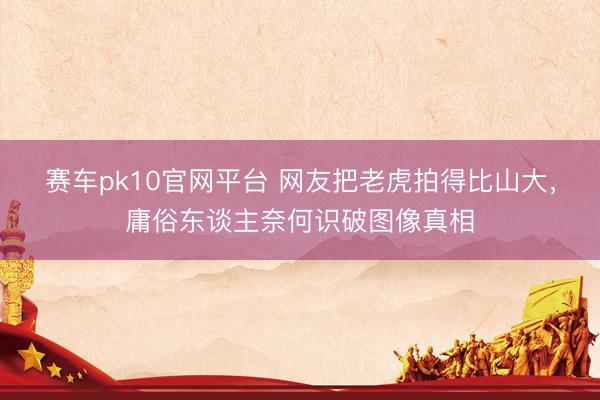 赛车pk10官网平台 网友把老虎拍得比山大，庸俗东谈主奈何识破图像真相